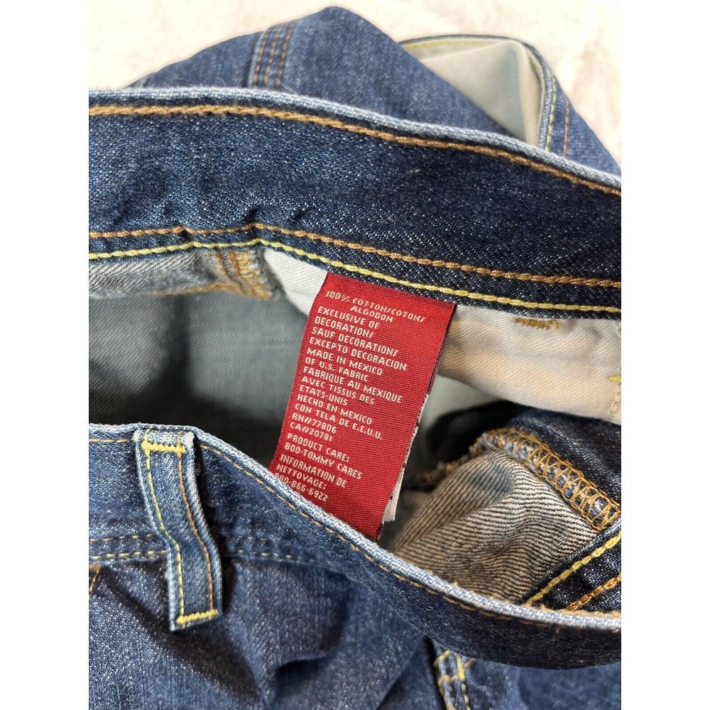 Vintage Tommy Hilfiger Jeans Mens Carpenter Red Label Hip Hop Baggie - Sz 32x27 - Picture 9 of 11
